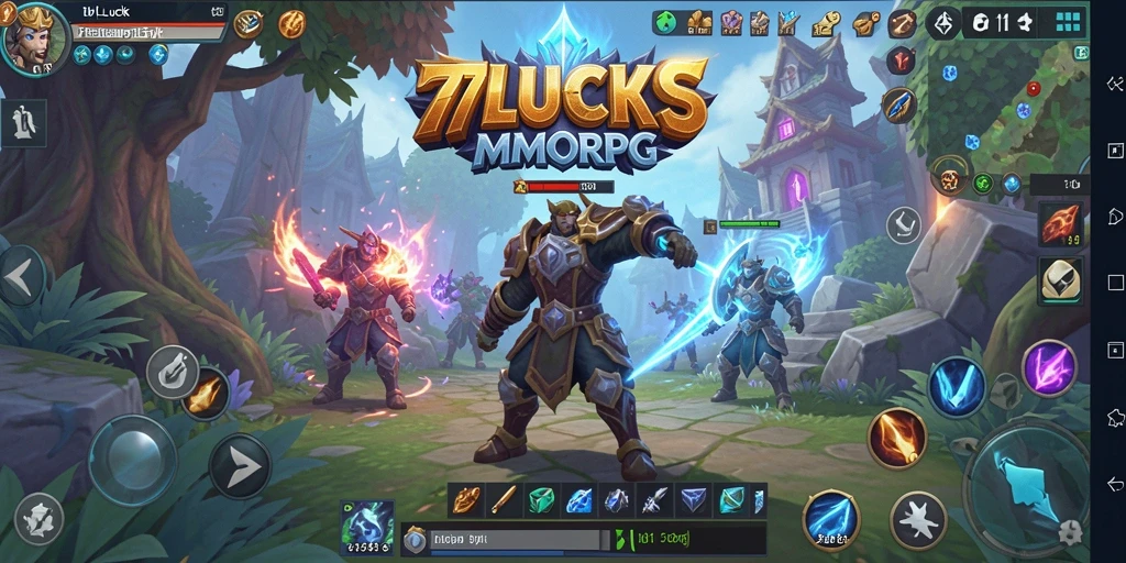 Screenshot gameplay 77LUCKS yang memperlihatkan pertarungan seru.