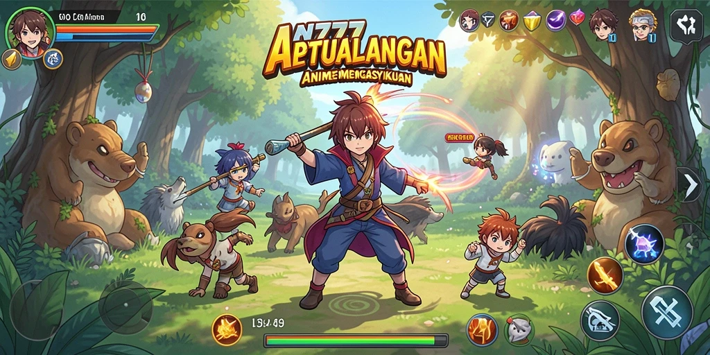 Tampilan gameplay AN777 yang penuh aksi dan dinamis.