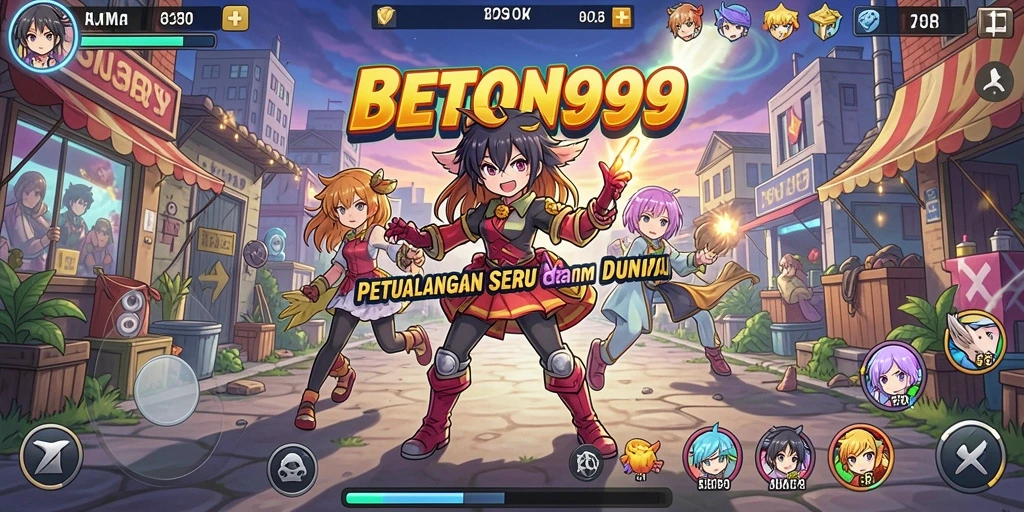 Tampilan gameplay BETON999 yang dinamis dan menarik.