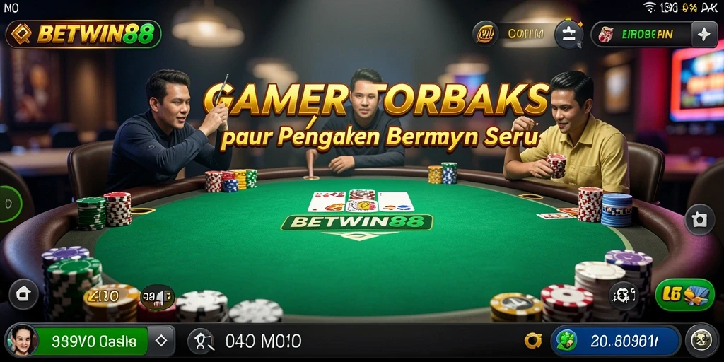 Tampilan gameplay BETWIN88 dengan aksi poker mendebarkan.