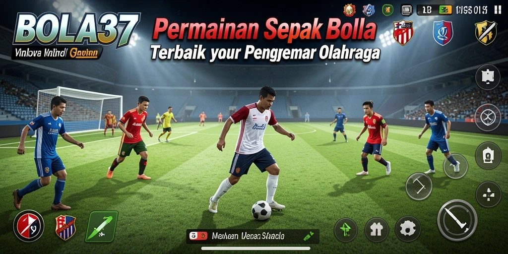Tampilan gameplay BOLA37 dengan aksi sepak bola yang mendebarkan.