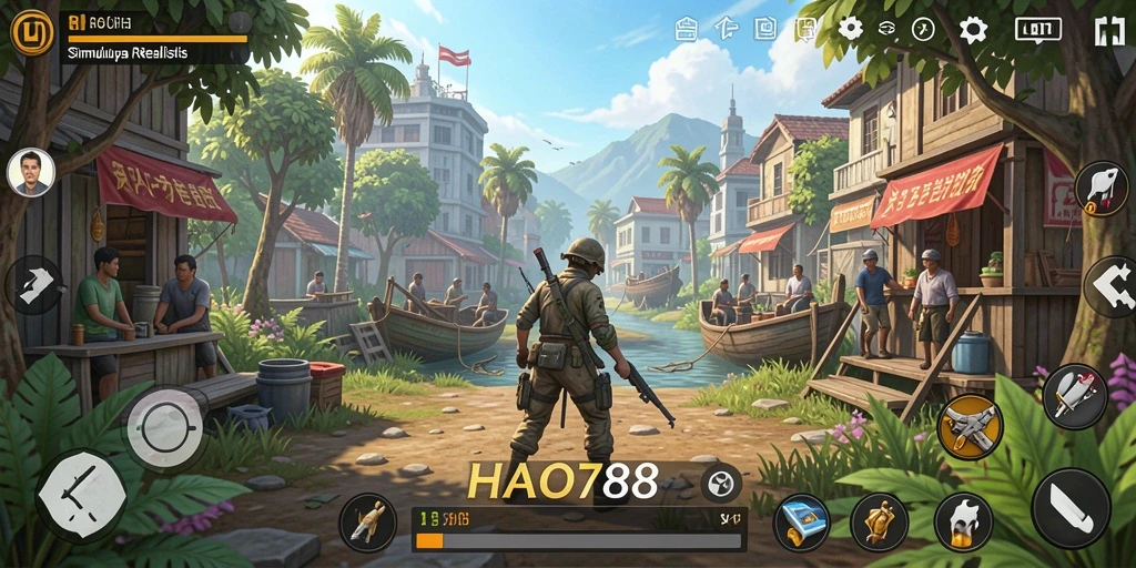 Tampilan gameplay menarik dari HAO788 dalam simulasi kehidupan.