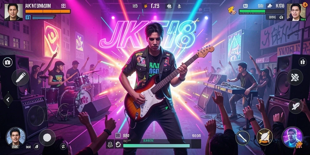 Tampilan gameplay JKT8 yang seru dan interaktif.