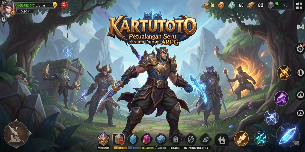 Tampilan menarik gameplay ARPG KARTUTOTO dengan petualangan seru.