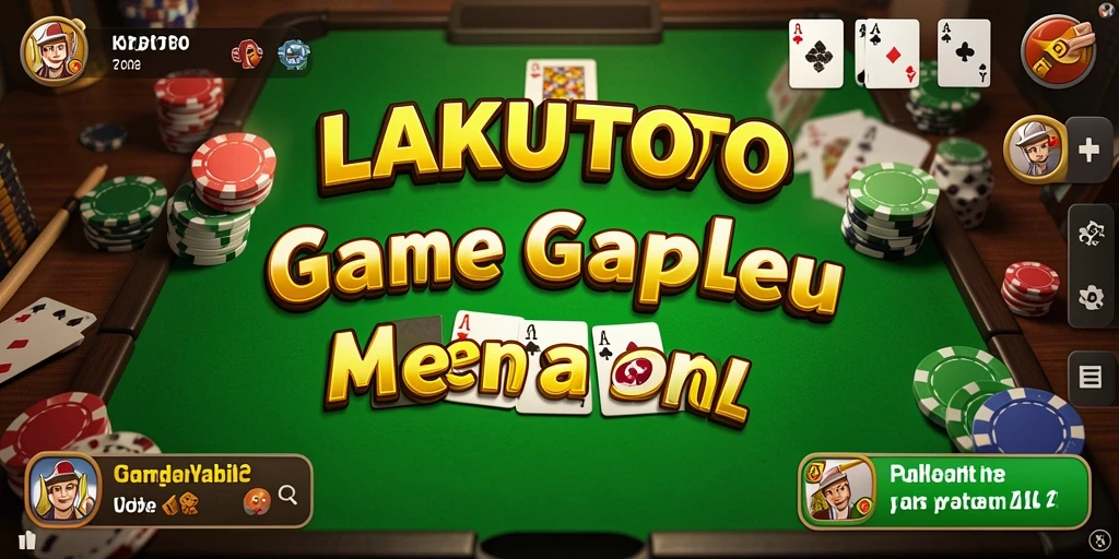 Screenshot gameplay seru dari game Gaple LAKUTOTO.