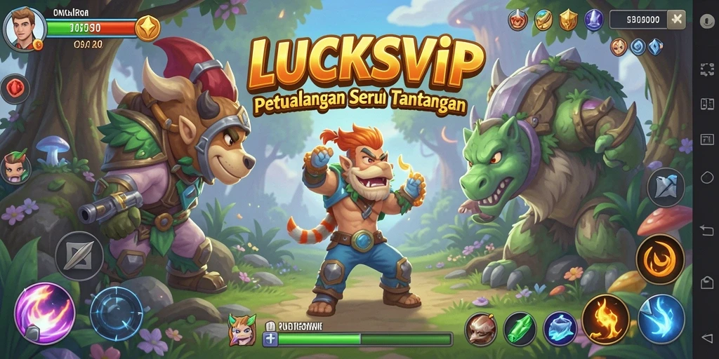 Tampilan gameplay LUCKSVIP yang seru dan menantang.