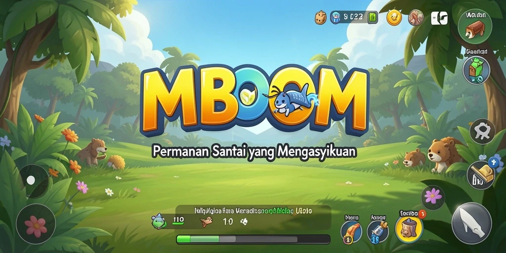 Tampilan menarik dari gameplay <strong>MBOOM</strong> yang seru dan mengasyikkan.