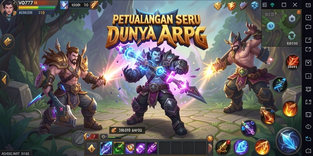 Menampilkan aksi seru dalam pertempuran ARPG yang mendebarkan.