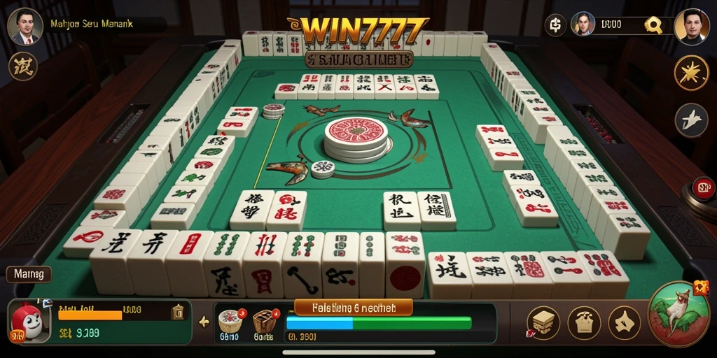 Screenshot gameplay WIN777 menampilkan keseruan bermain Mahjong yang seru.