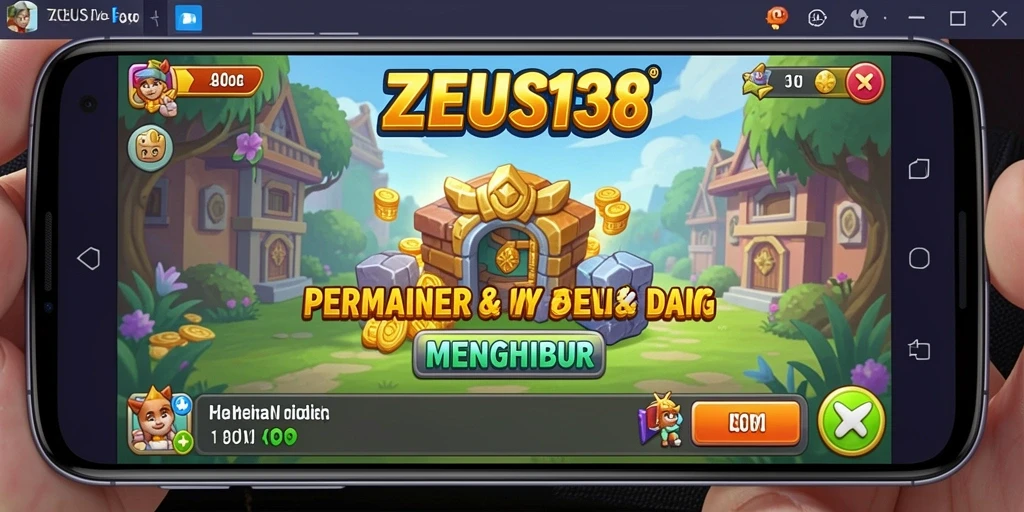 Screenshot gameplay utama ZEUS138 menampilkan karakter dan pengelolaan sumber daya.