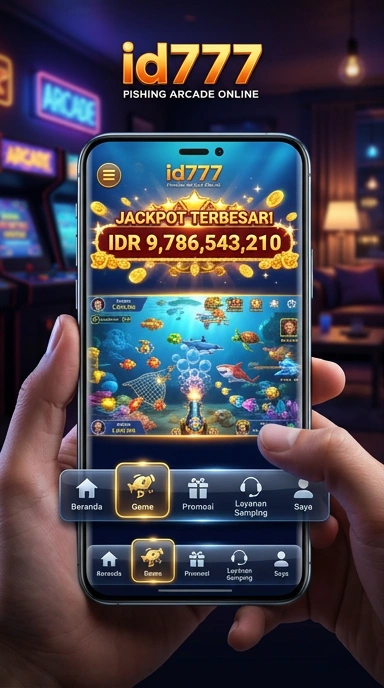Tampilan antarmuka aplikasi id777 yang sederhana dan user-friendly.